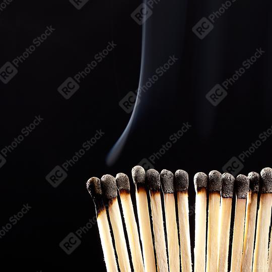 Line of burning matches  : Stock Photo or Stock Video Download rcfotostock photos, images and assets rcfotostock | RC Photo Stock.: