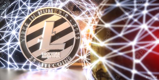 litecoin with worldmap  : Stock Photo or Stock Video Download rcfotostock photos, images and assets rcfotostock | RC Photo Stock.: