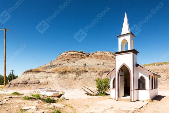 Little Church at Drumheller canada   : Stock Photo or Stock Video Download rcfotostock photos, images and assets rcfotostock | RC Photo Stock.:
