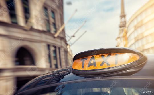 London black taxi cab sign on the street, UK  : Stock Photo or Stock Video Download rcfotostock photos, images and assets rcfotostock | RC Photo Stock.: