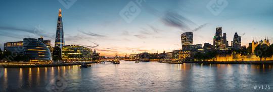 London Cityscape panorama at sunset, seen from Tower Bridge  : Stock Photo or Stock Video Download rcfotostock photos, images and assets rcfotostock | RC Photo Stock.: