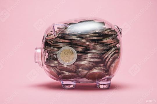 look inside a piggy bank with money coins   : Stock Photo or Stock Video Download rcfotostock photos, images and assets rcfotostock | RC Photo Stock.: