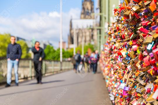 Love Locks on the Hohenzollern Bridge in cologne  : Stock Photo or Stock Video Download rcfotostock photos, images and assets rcfotostock | RC Photo Stock.: