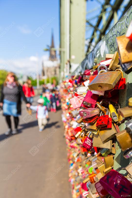 Love padlocks on a bridge in cologne   : Stock Photo or Stock Video Download rcfotostock photos, images and assets rcfotostock | RC Photo Stock.: