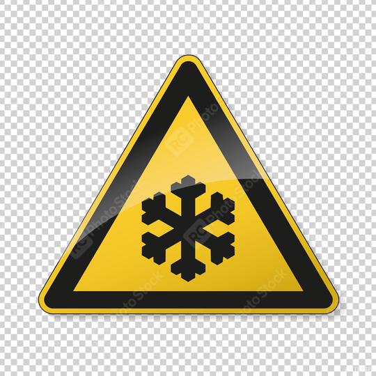 low temperature, snow ahead warning attention sign. Safety signs, warning Sign or Danger symbol BGV warning sign for snow on transparent background. Vector illustration. Eps 10 vector file.  : Stock Photo or Stock Video Download rcfotostock photos, images and assets rcfotostock | RC Photo Stock.: