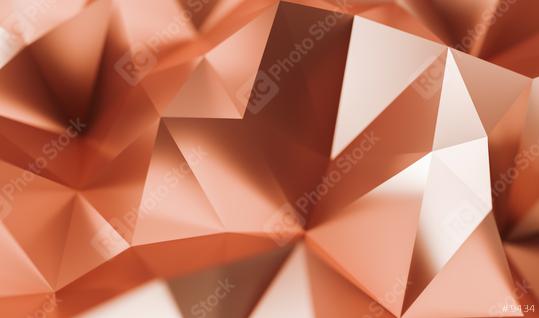 luxury copper Low-poly Background - 3D rendering - Illustration  : Stock Photo or Stock Video Download rcfotostock photos, images and assets rcfotostock | RC Photo Stock.:
