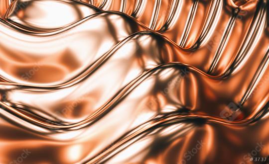 Luxury wavy copper background. 3d illustration, 3d rendering  : Stock Photo or Stock Video Download rcfotostock photos, images and assets rcfotostock | RC Photo Stock.: