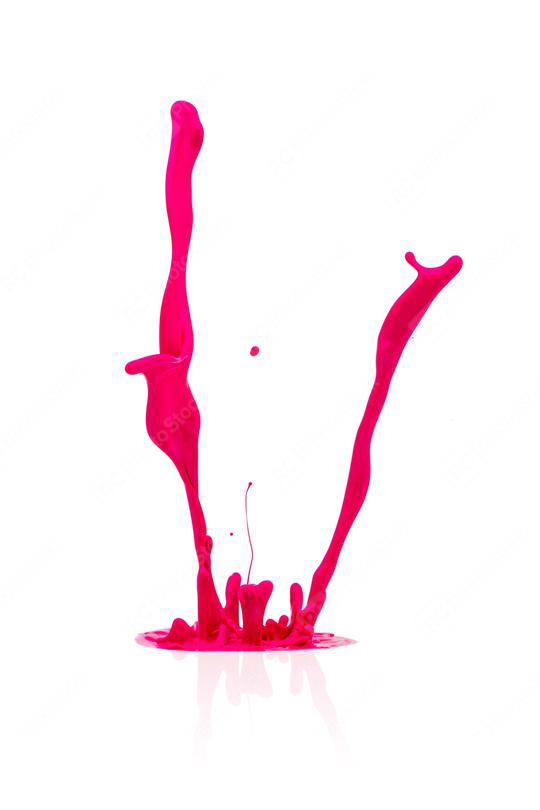magenta paint splash isolated on white  : Stock Photo or Stock Video Download rcfotostock photos, images and assets rcfotostock | RC Photo Stock.:
