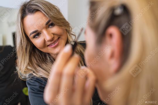 Makeup artist using brow pencil on customer in beauty salon  : Stock Photo or Stock Video Download rcfotostock photos, images and assets rcfotostock | RC Photo Stock.: