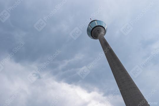 Mammatus clouds at the tv tower (Rheinturm) of Dusseldorf in Germany  : Stock Photo or Stock Video Download rcfotostock photos, images and assets rcfotostock | RC Photo Stock.: