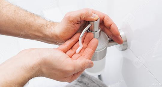Man hands using wash hand sanitizer gel pump dispenser. Clear sanitizer in pump bottle, for killing germs, bacteria and virus.  : Stock Photo or Stock Video Download rcfotostock photos, images and assets rcfotostock | RC Photo Stock.: