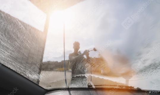 man washing his car under high pressure water outdoors. copyspace for your individual text.  : Stock Photo or Stock Video Download rcfotostock photos, images and assets rcfotostock | RC Photo Stock.: