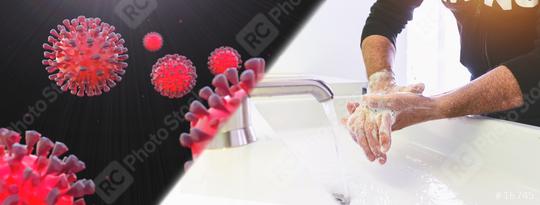 Man washing his Hands to prevent virus infection and clean dirty hands - corona covid-19 concept  : Stock Photo or Stock Video Download rcfotostock photos, images and assets rcfotostock | RC Photo Stock.: