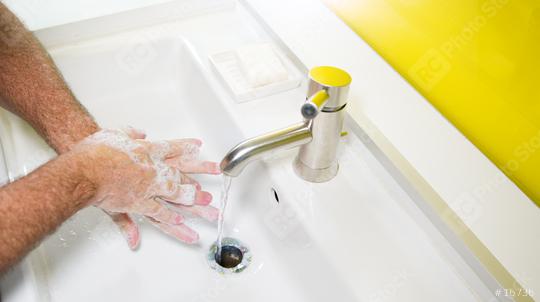 Man washing his Hands to prevent virus infection and clean dirty hands  : Stock Photo or Stock Video Download rcfotostock photos, images and assets rcfotostock | RC Photo Stock.: