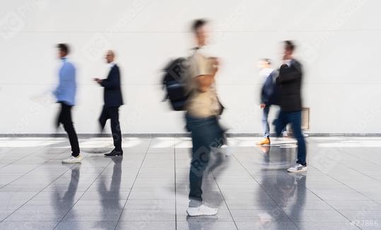 Many anonymous business people are at a business trade fair or convention  : Stock Photo or Stock Video Download rcfotostock photos, images and assets rcfotostock | RC Photo Stock.: