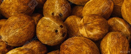 many coconuts at a food market   : Stock Photo or Stock Video Download rcfotostock photos, images and assets rcfotostock | RC Photo Stock.: