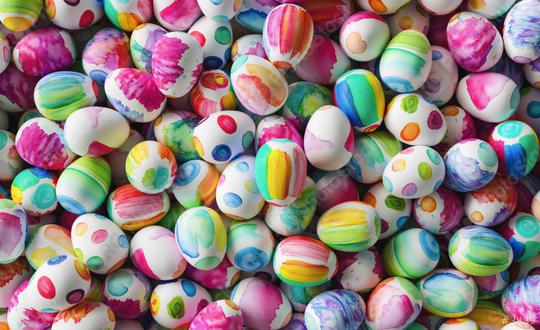 Many colorful easter eggs for the easter hunt  : Stock Photo or Stock Video Download rcfotostock photos, images and assets rcfotostock | RC Photo Stock.: