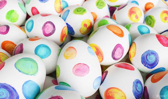 Many colorful watercolored easter eggs painted for easter   : Stock Photo or Stock Video Download rcfotostock photos, images and assets rcfotostock | RC Photo Stock.: