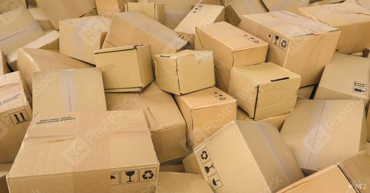 Many packaging and cartons as a delivery and mail order concept image  : Stock Photo or Stock Video Download rcfotostock photos, images and assets rcfotostock | RC Photo Stock.: