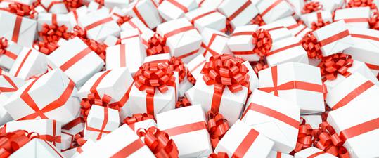 Many red and white gifts for Christmas on a big pile  : Stock Photo or Stock Video Download rcfotostock photos, images and assets rcfotostock | RC Photo Stock.: