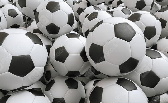 Many Soccer balls - 3D Rendering  : Stock Photo or Stock Video Download rcfotostock photos, images and assets rcfotostock | RC Photo Stock.: