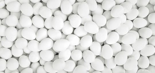 Many white eggs - 3D Rendering Illustration  : Stock Photo or Stock Video Download rcfotostock photos, images and assets rcfotostock | RC Photo Stock.: