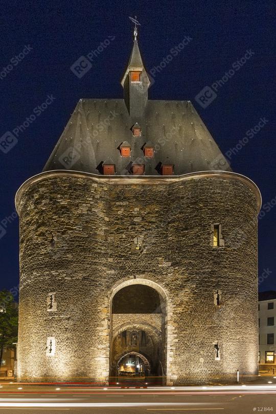 marchgate at night in aachen  : Stock Photo or Stock Video Download rcfotostock photos, images and assets rcfotostock | RC Photo Stock.: