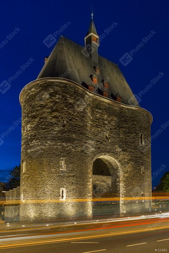 marchgate building in aachen at night  : Stock Photo or Stock Video Download rcfotostock photos, images and assets rcfotostock | RC Photo Stock.: