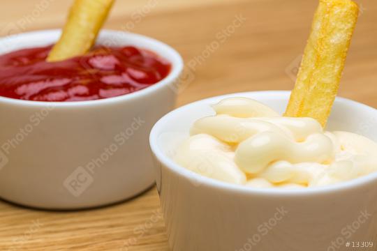 mayonnaise and ketchup for fries Close-up  : Stock Photo or Stock Video Download rcfotostock photos, images and assets rcfotostock | RC Photo Stock.: