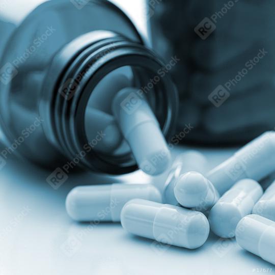 Medical Bottle with vitamin capsules   : Stock Photo or Stock Video Download rcfotostock photos, images and assets rcfotostock | RC Photo Stock.: