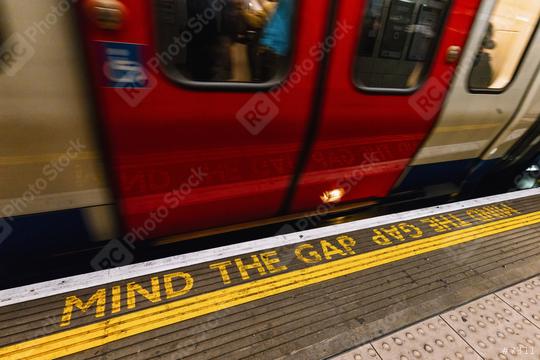 Mind the Gap, London underground  : Stock Photo or Stock Video Download rcfotostock photos, images and assets rcfotostock | RC Photo Stock.: