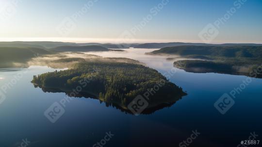 Misty lake surrounded by forest at sunrise
  : Stock Photo or Stock Video Download rcfotostock photos, images and assets rcfotostock | RC Photo Stock.: