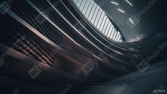 Modern architecture with curved lines and ceiling lights
  : Stock Photo or Stock Video Download rcfotostock photos, images and assets rcfotostock | RC Photo Stock.: