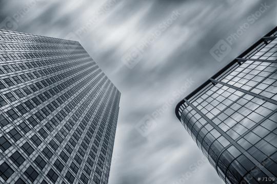 modern business skyscrapers achitecture raising to the cloudy sky  : Stock Photo or Stock Video Download rcfotostock photos, images and assets rcfotostock | RC Photo Stock.: