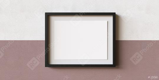 Modern picture frame template mock-up with mat in front of a wall, copyspace for your individual text.  : Stock Photo or Stock Video Download rcfotostock photos, images and assets rcfotostock | RC Photo Stock.: