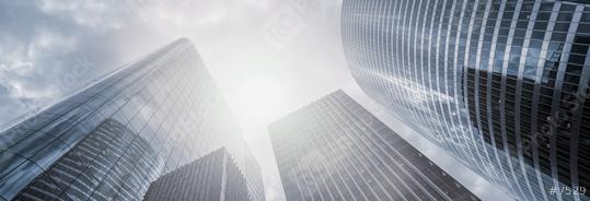Modern skyscrapers in a business district, including copy space, banner size  : Stock Photo or Stock Video Download rcfotostock photos, images and assets rcfotostock | RC Photo Stock.: