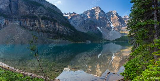 Moraine Lake in the morning at Sunrise in banff canada panorma  : Stock Photo or Stock Video Download rcfotostock photos, images and assets rcfotostock | RC Photo Stock.:
