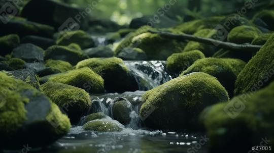 Moss-covered rocks in a tranquil forest stream
  : Stock Photo or Stock Video Download rcfotostock photos, images and assets rcfotostock | RC Photo Stock.: