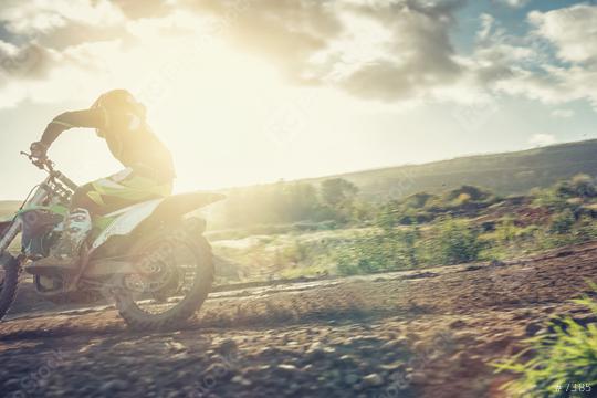 Motocross MX pilot in a turn during sunset on a dirt track  : Stock Photo or Stock Video Download rcfotostock photos, images and assets rcfotostock | RC Photo Stock.: