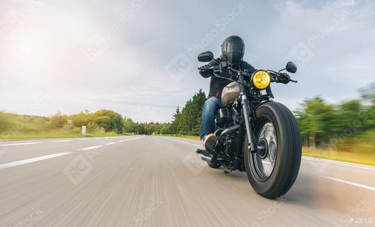 motorbike chopper on the country road riding. having fun driving the empty road on a motorcycle tour. copyspace for your individual text.  : Stock Photo or Stock Video Download rcfotostock photos, images and assets rcfotostock | RC Photo Stock.: