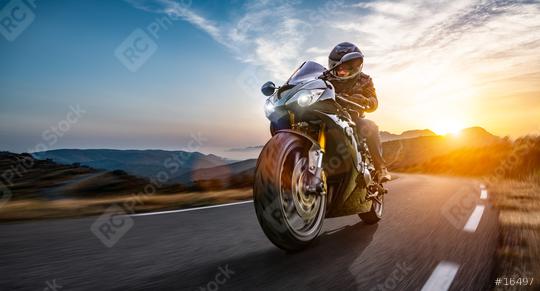 motorbike on the coastal road riding. having fun driving the empty highway on a motorcycle tour journey  : Stock Photo or Stock Video Download rcfotostock photos, images and assets rcfotostock | RC Photo Stock.:
