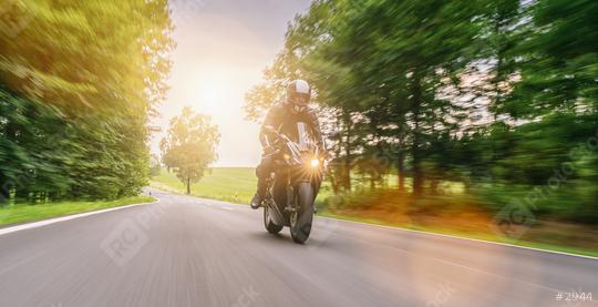motorbike riding on the road. driving on the empty road on a motorcycle trip. copyspace for your individual text.  : Stock Photo or Stock Video Download rcfotostock photos, images and assets rcfotostock | RC Photo Stock.: