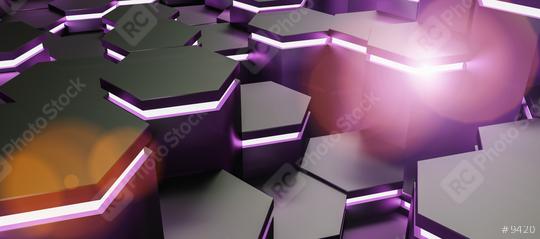 neon uv purple lights abstract hexagons background pattern, gaming Concept image - 3D rendering - Illustration   : Stock Photo or Stock Video Download rcfotostock photos, images and assets rcfotostock | RC Photo Stock.: