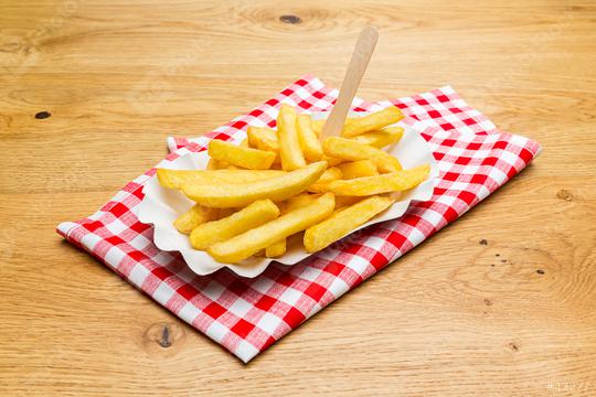 Netherlands fries with fork  : Stock Photo or Stock Video Download rcfotostock photos, images and assets rcfotostock | RC Photo Stock.: