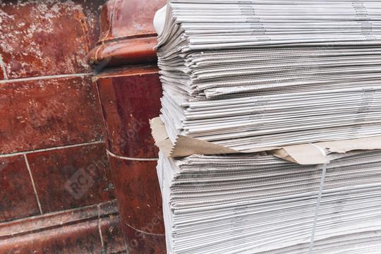 newspaper stack on street  : Stock Photo or Stock Video Download rcfotostock photos, images and assets rcfotostock | RC Photo Stock.: