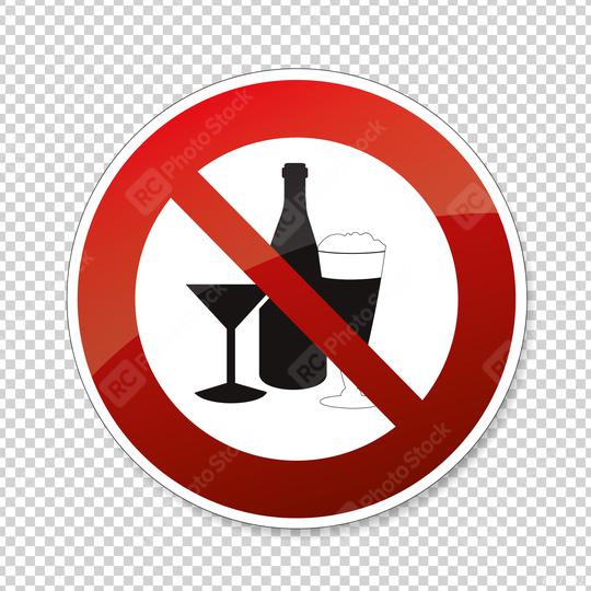 No alcohol. No alcohol drinks in this area, prohibition sign on checked transparent background. Vector illustration. Eps 10 vector file.  : Stock Photo or Stock Video Download rcfotostock photos, images and assets rcfotostock | RC Photo Stock.: