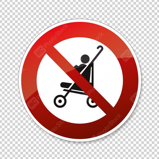 No Buggy strollers. Not allow stroller, carriage in this area, Do not use prams, prohibition sign on checked transparent background. Vector illustration. Eps 10 vector file.  : Stock Photo or Stock Video Download rcfotostock photos, images and assets rcfotostock | RC Photo Stock.: