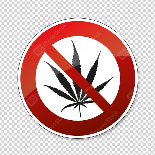No cannabis. No marijuana Cannabis leaf, Marijuana (weed, hemp) is forbidden,  prohibition sign, on checked transparent background. Vector illustration. Eps 10 vector file.  : Stock Photo or Stock Video Download rcfotostock photos, images and assets rcfotostock | RC Photo Stock.: