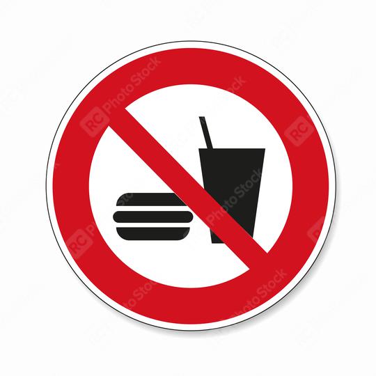 No food allowed. No eating and drinking in this area, prohibition sign, on white background. Vector illustration. Eps 10 vector file.  : Stock Photo or Stock Video Download rcfotostock photos, images and assets rcfotostock | RC Photo Stock.: