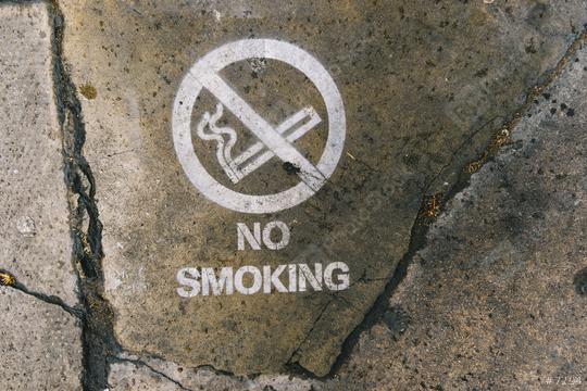 No smoking sign on the street  : Stock Photo or Stock Video Download rcfotostock photos, images and assets rcfotostock | RC Photo Stock.: